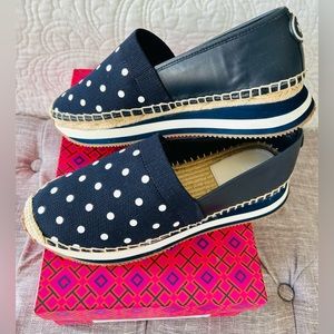 Tory Burch Daisy Slip-On Trainer hybrid espadrilles/rubber shoes in Perfect Navy